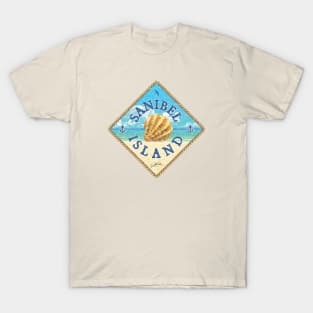 Sanibel Island, Florida, with Oyster Shell and Beach T-Shirt